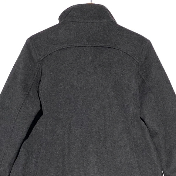 NWOT PENDLETON Women’s Gray Wool Zip And Snap front Overcoat Size Small - Picture 8 of 8